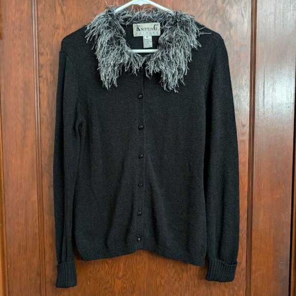 Vintage 80s/ 90s Silk Blend Statement Cardigan - Picture 1 of 11